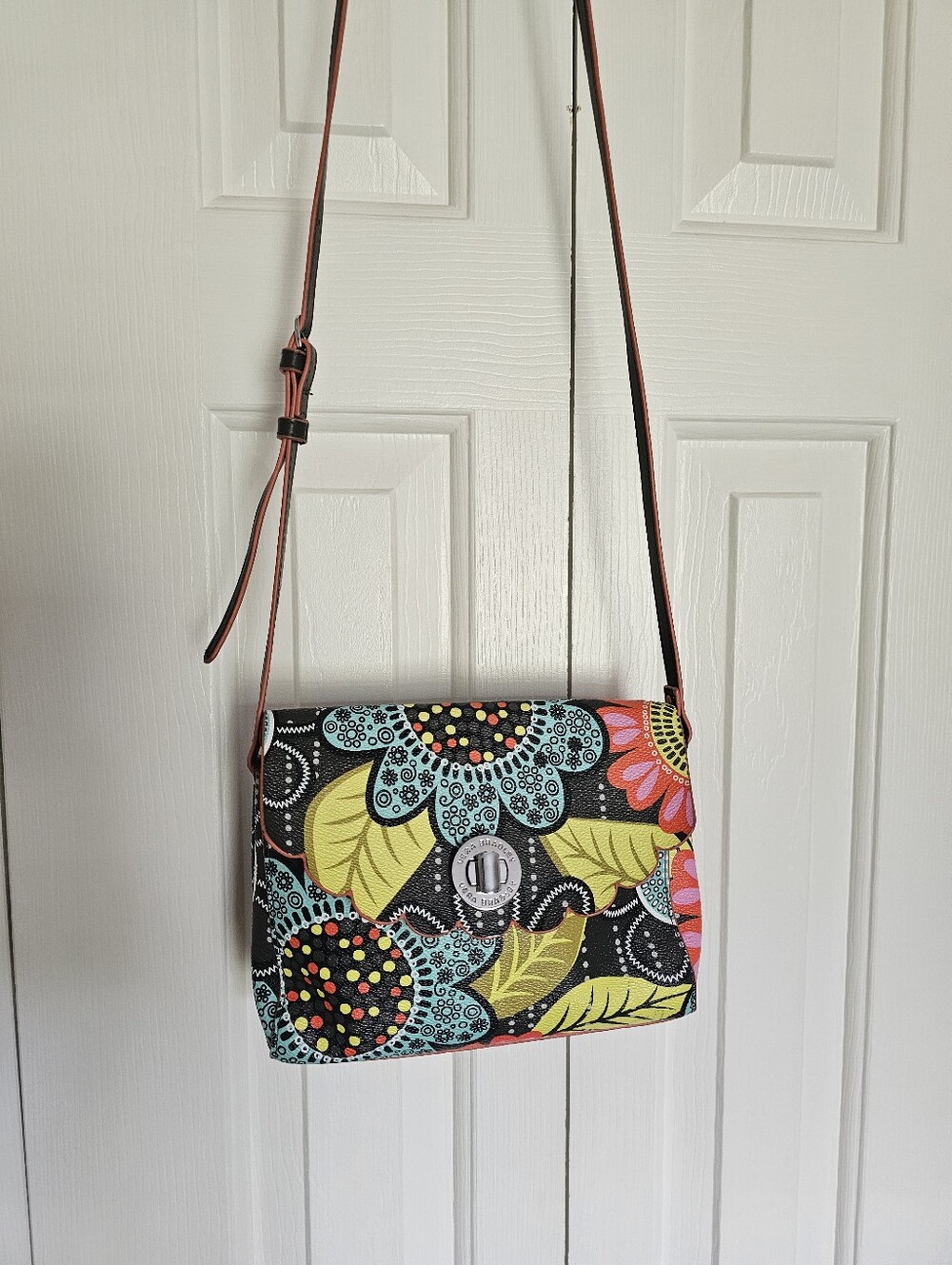 Vera Bradley Floral Print Crossbody Purse Handbag